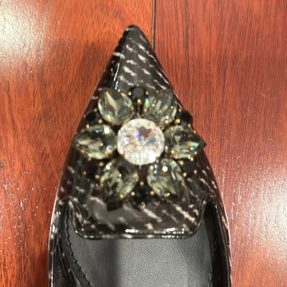 Dolce & Gabbana black flat shoes with crystals size 36.5 - Picture 5 of 6